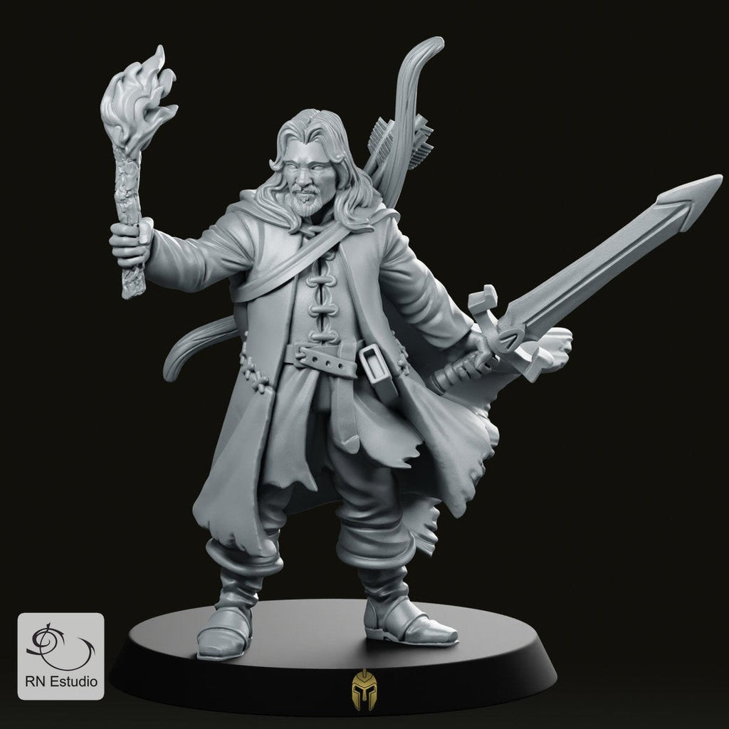 Ranger Belevor LOTR Bow & Sword Miniature