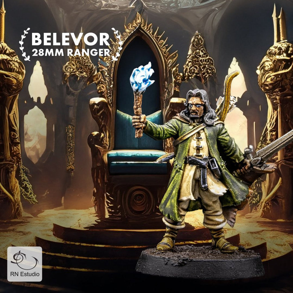 Ranger Belevor LOTR Bow & Sword Miniature