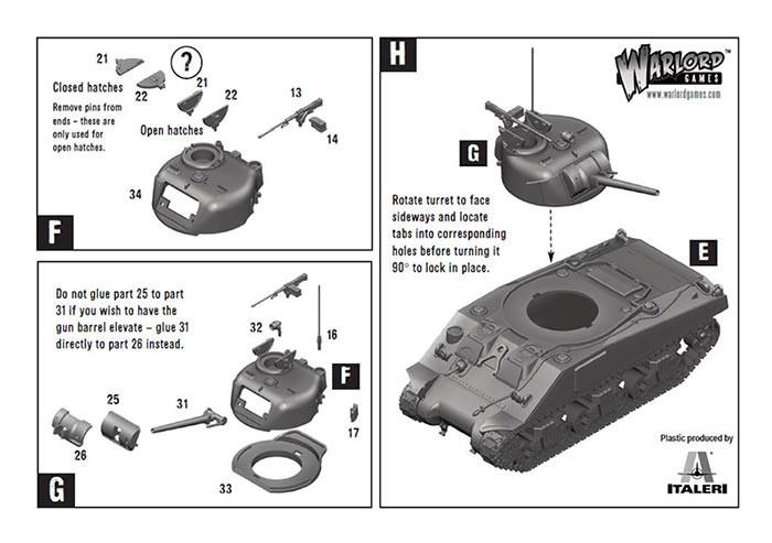 Bolt Action - Plastic M4 Sherman Medium Tank