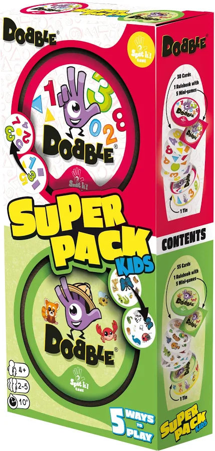 Dobble Super Pack Kids 123 + Animals