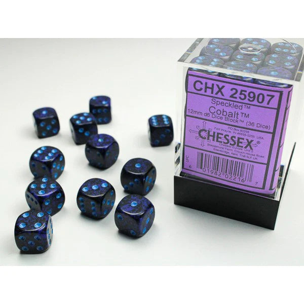 Speckled Cobalt (36 x D6 Dice)