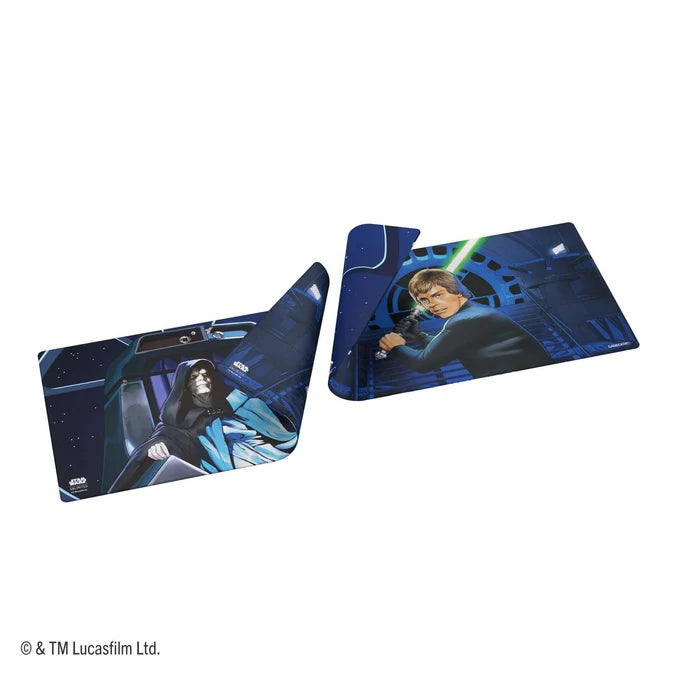 Gamegenic Star Wars: Unlimited Double-Sided Game Mat - Jedi Luke Skywalker & Emperor Palpatine