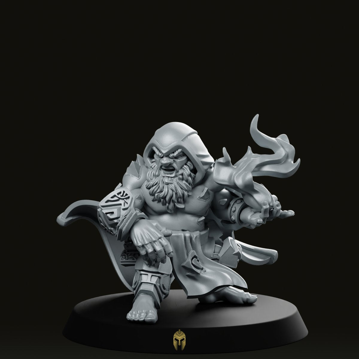 Vulcan Dwarves  Fire Casters C Miniature