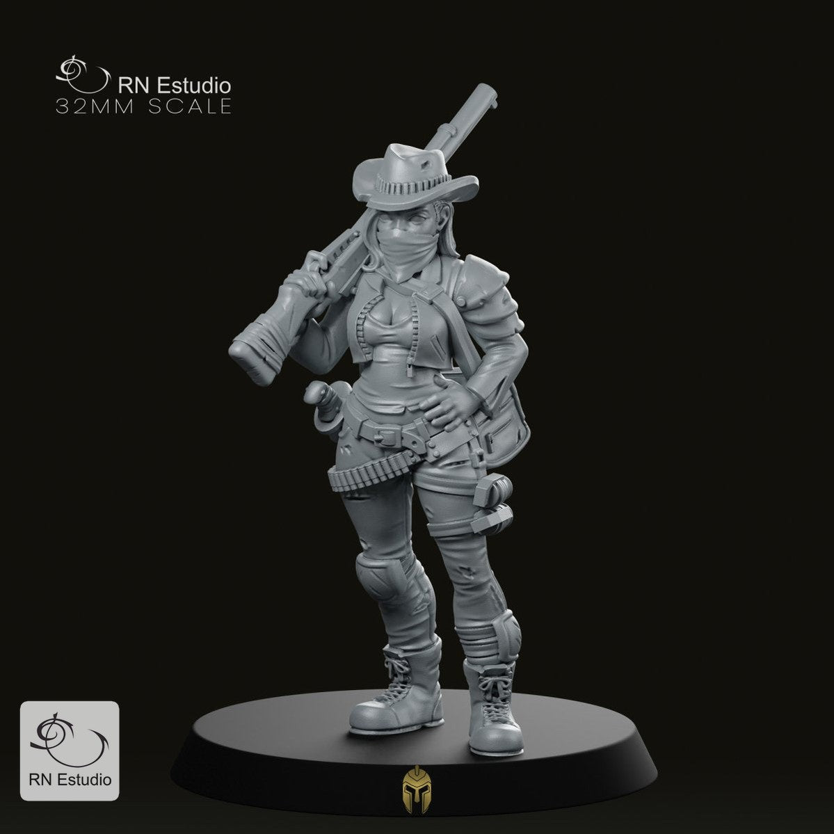 Western Lone Wolf Miniature