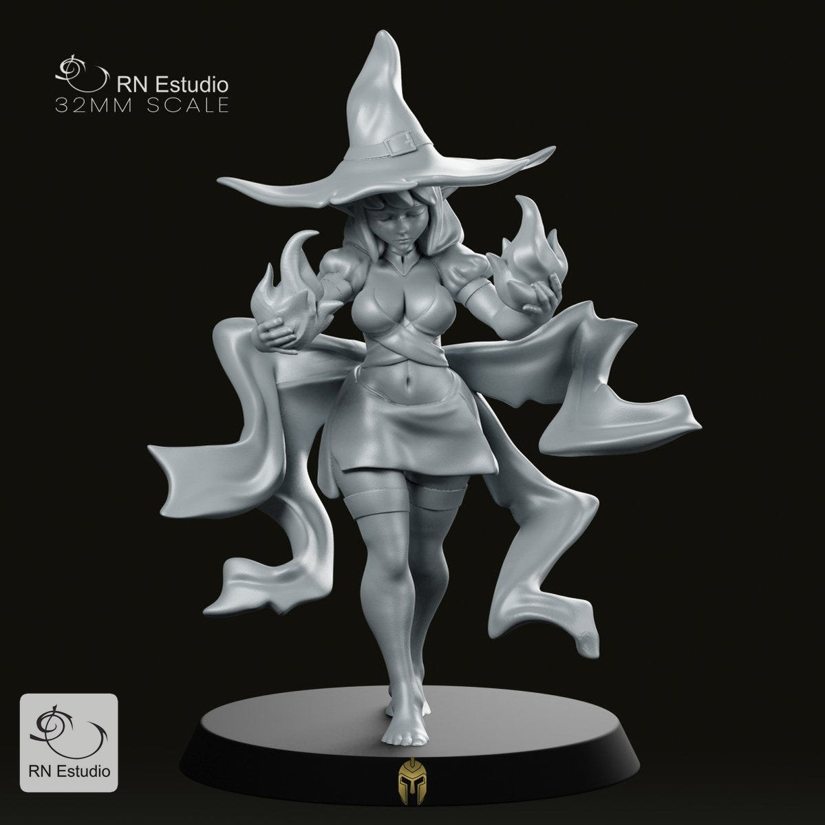 Witch Veena Sorceress Miniature