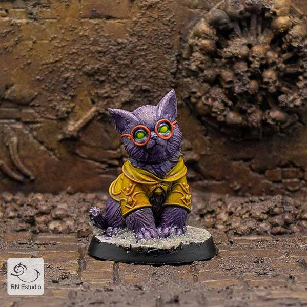 Wizard Gaton Mage Cat Miniature