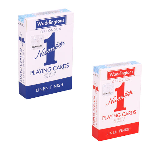 Waddingtons No 1 Playing Cards - Classic Red and Blue