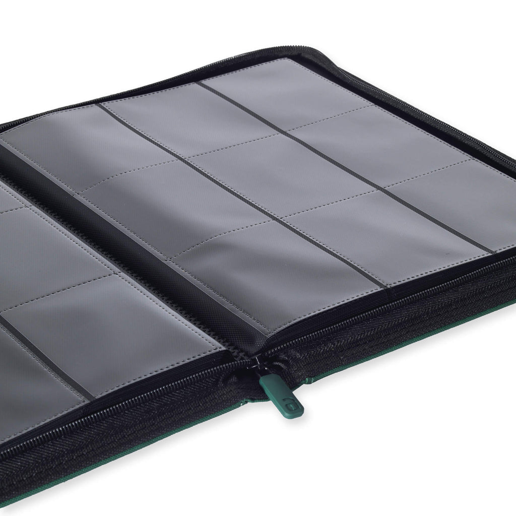 Green 9-Pocket Exo-Tec® Zip Binder
