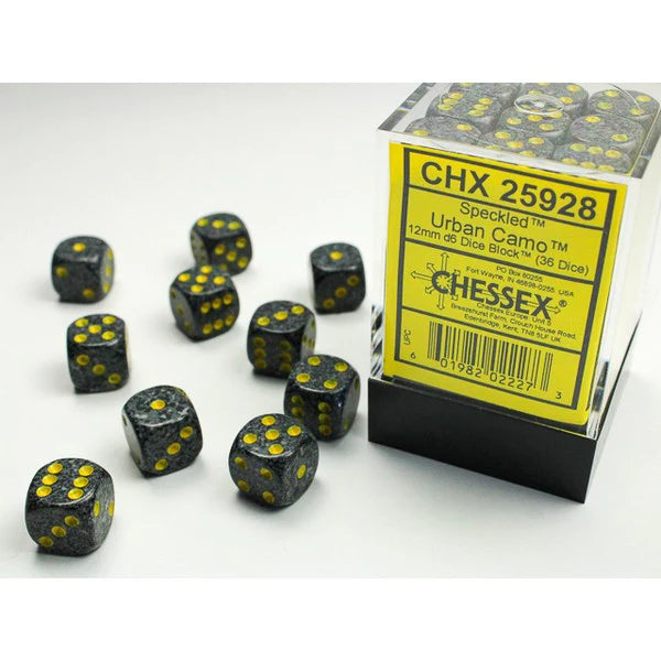 Speckled Urban Camo (36 x D6 Dice)