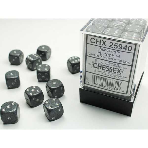 Speckled Hi-Tech (36 x D6 Dice)