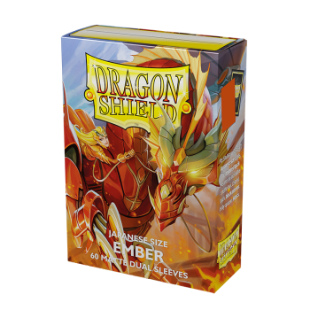 Dragon Shield Dual Matte Sleeves – Ember ‘Alaria’ (60) Japanese size