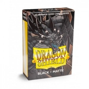 Dragon Shield Matte Japanese size - Black (60 ct. In box)