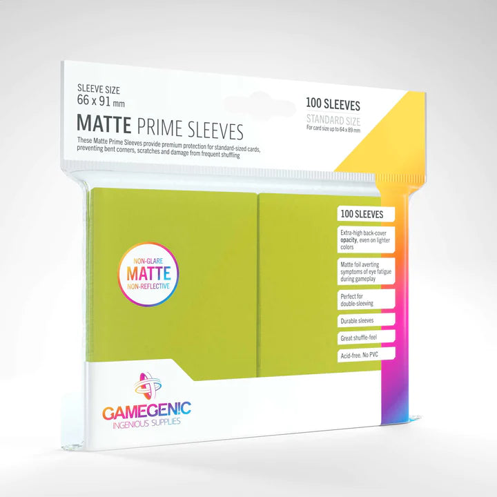 Matte Prime Sleeves - Lime (100)