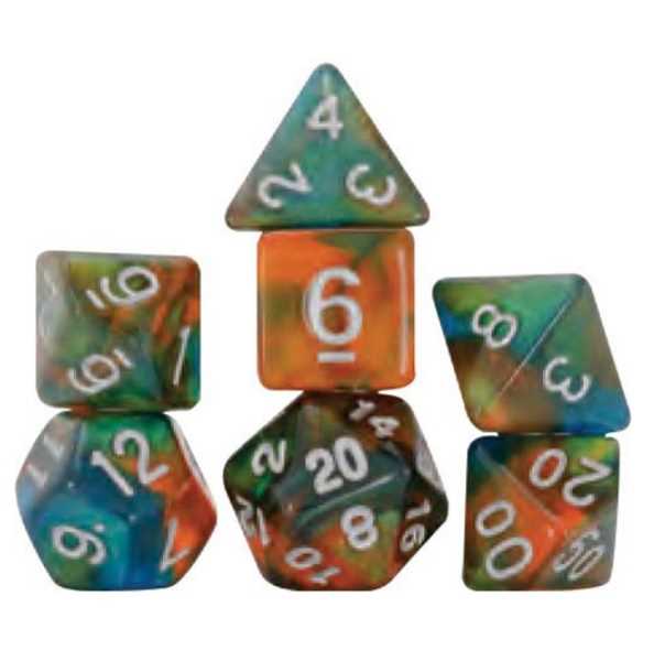 Sirius Dice: Persimmon Punch Polyhedral Dice Set
