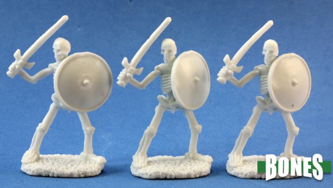 Skeletal Swordsman (3 Miniatures)