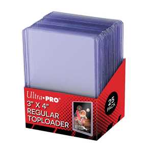 ULTRA PRO 3" X 4" REGULAR TOPLOADER (25.CT)