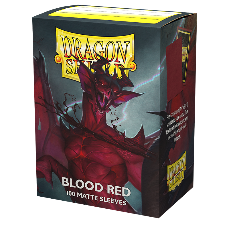 Dragon Shield – Standard Sleeves Matte Blood Red (100)