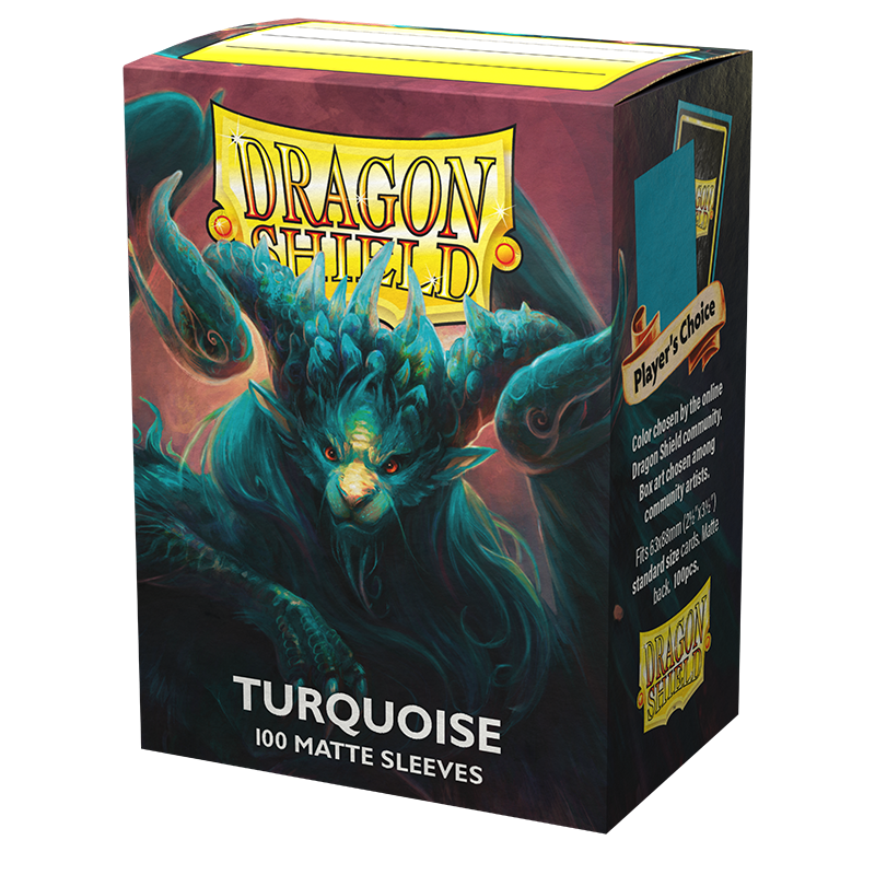 Dragon Shield Matte- Turquoise (100ct)