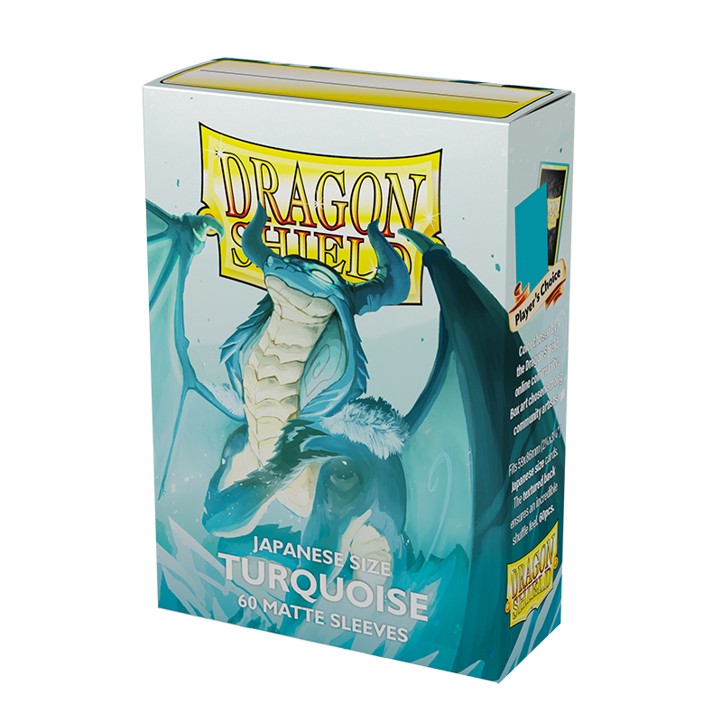 Dragon Shield Matte Japanese size - Turquoise (60 ct. In box)