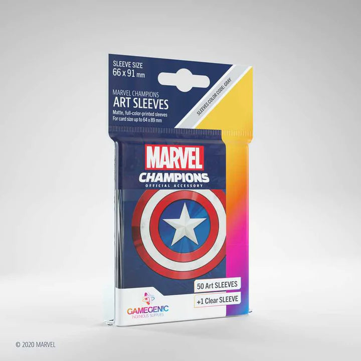 Marvel Champions Art Sleeves - Captain America (50 ct.)