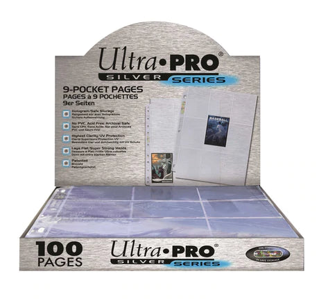 Ultra Pro Silver Series: 9 Pocket Pages (Box of 100)